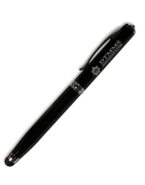  4-In-1 Light And Laser Ballpoint Pen Stylus with DTMMS logo